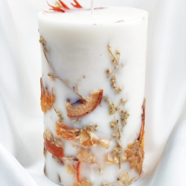 Sojų vaško žvakė su apelsinais