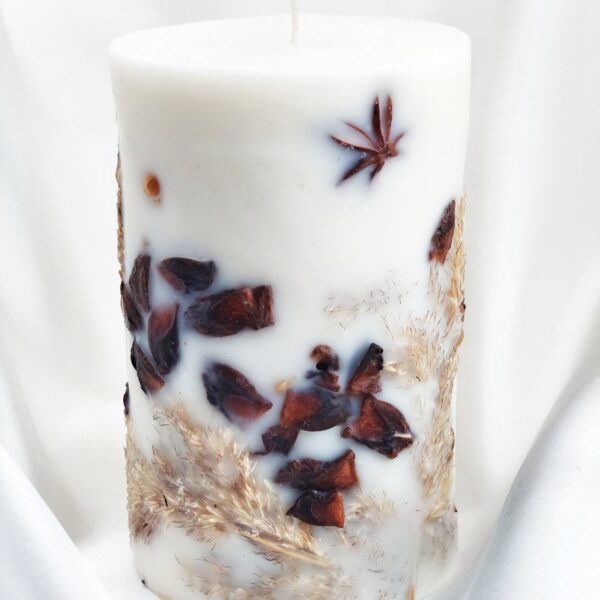 Sojų vaško žvakė su anyžiais, gvazdikėliais ir natūraliu eteriniu aliejumi