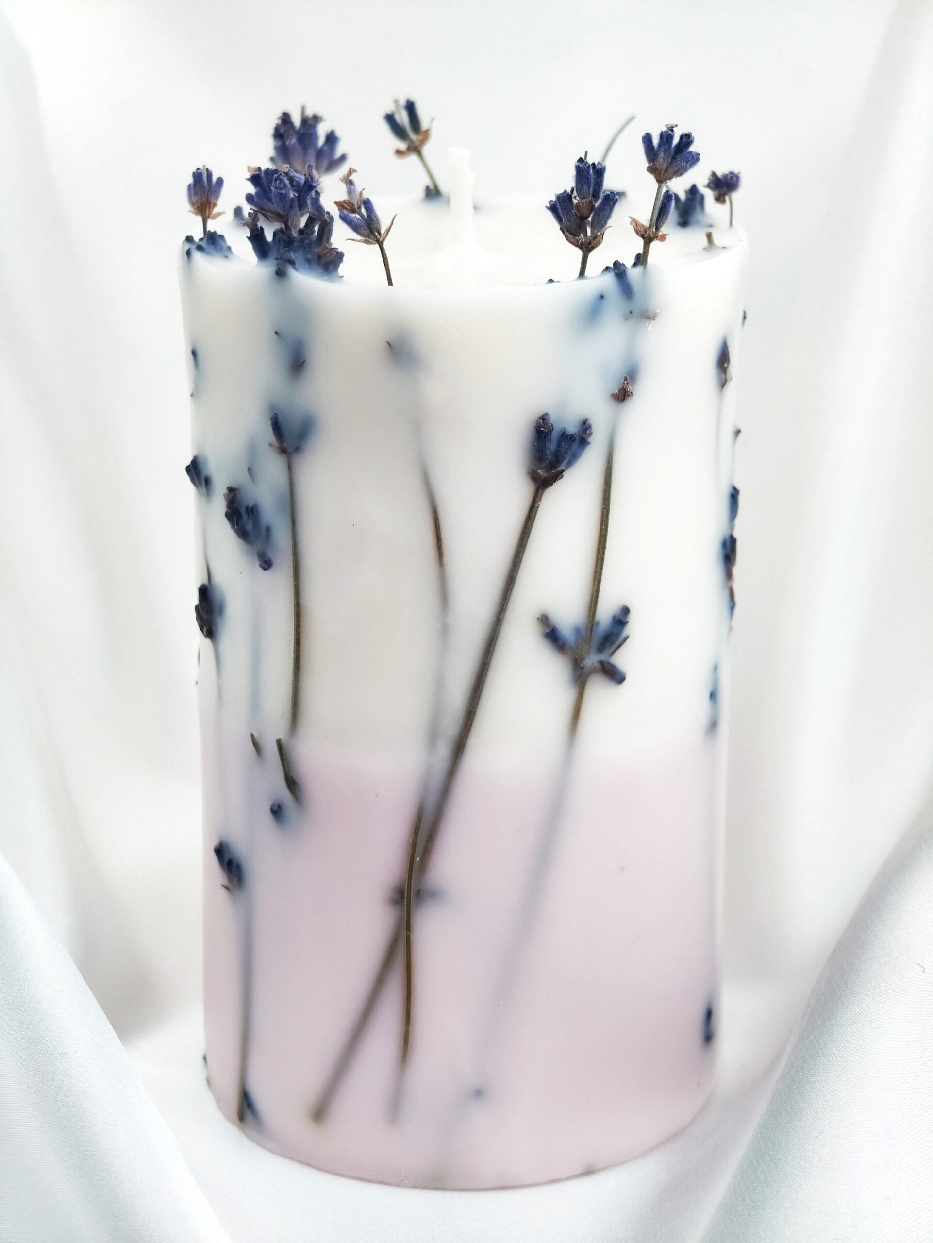 Sojų vaško žvakė su levandų šakelėmis - Image 2