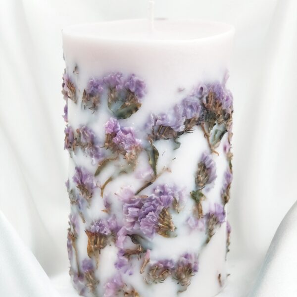 Sojų vaško žvakė su kermėkais